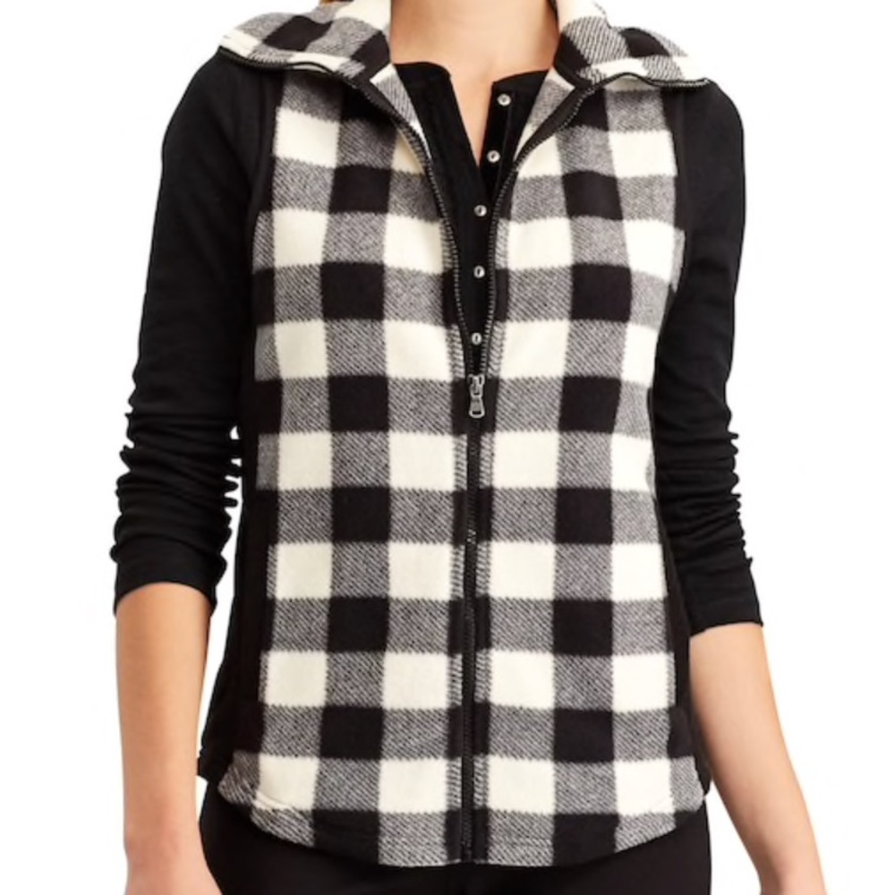 VEST-Women's Chaps Faux Shearling Vest-Size=M-NEW